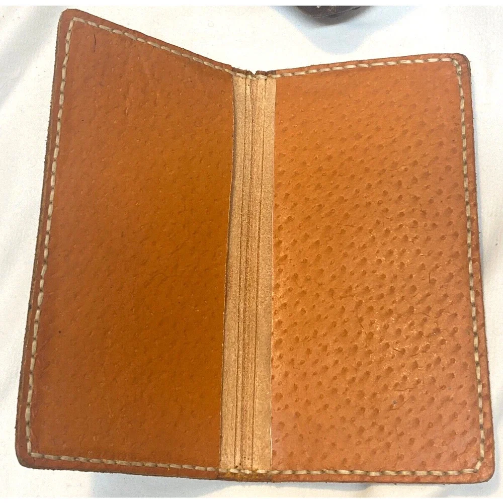 Vintage Leather Bound Ring Binder w/ Zipper Folder Keeper + Wallet - KAREN